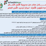 رابط تجنيد الامن العام 2025